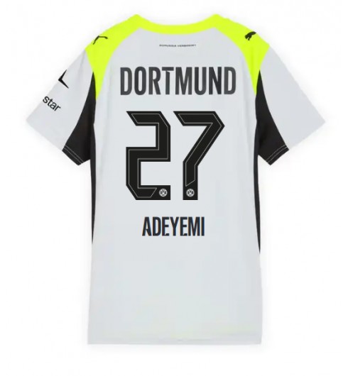 Borussia Dortmund Karim Adeyemi #27 Bortedrakt Dame 2025-26 Korte ermer Borussia Dortmund Karim Adeyemi #27 Bortedrakt Dame 2025-26 Korte ermer
